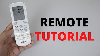 Samsung Air Conditioner Remote Tutorials  How to Use and Functions [upl. by Tracay421]