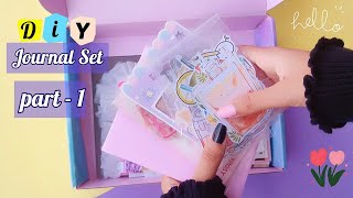 part1 How to Make Journal Set at Home  DIY JOURNAL SET DIY Journal kit  DIY Journal Stationary [upl. by Acinomal]