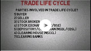 Trade Life Cycle Explained [upl. by Norrv]