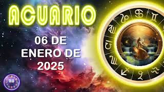 Horóscopo de ACUARIO hoy lunes 6 de enero de 2025 [upl. by Couhp]