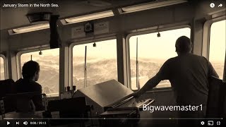 🔴 TERRIFYING Footage What Its Like OnBoard a Ship In a North Sea STORM waves Storm oceansoun [upl. by Tapes]