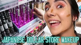 Japanese Dollar Store Makeup Challenge [upl. by Occir]