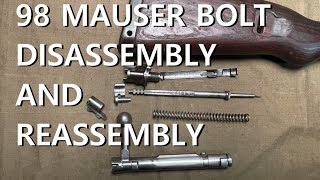 98 Mauser Bolt Disassembly and Reassembly [upl. by Merari483]