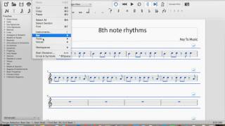 Musescore tutorial 1 How to use Musescore to create a chord or rhythm chart [upl. by Accebar87]