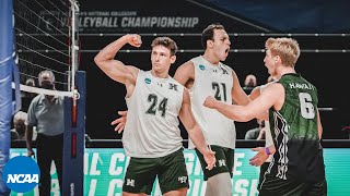 Hawaii vs BYU 2021 NCAA mens volleyball national championship highlights [upl. by Gitlow]