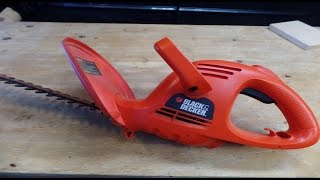 BlackDecker Hedge Trimmer teardown [upl. by Ahtaela]