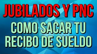 COMO sacar EL RECIBO DE SUELDO del cajero para jubilados y pensionados [upl. by Shoshanna]