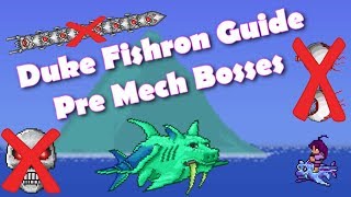 Terraria 1449 How To Summon Duke Fishron EASY  Terraria how to get Duke Fishron SPAWNER [upl. by Ahsok]