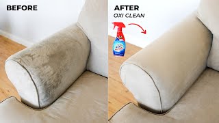 How To Clean Your Sofa  Couch With Oxi Clean [upl. by Jacquette]