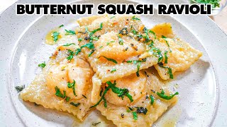 Roasted Butternut Squash Ravioli Recipe [upl. by Adnalohs318]