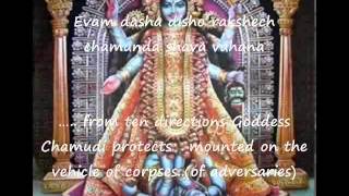 Devi Kavacham The Armour  the many forms of the Goddess Durga  with English translation [upl. by Nerte]