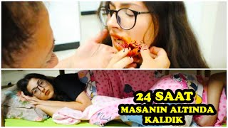 24 SAAT MASANIN ALTINDA KALDIK EYLÜL LAL [upl. by Darrin]