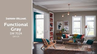 December 2018 Color of the Month Functional Gray  SherwinWilliams [upl. by Leanna]