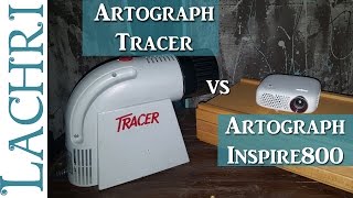 Artograph Tracer and Inspire 800 projectors w Lachri [upl. by Eifos]