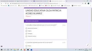 Video 4 agregar la respuesta correcta y puntaje en google forms [upl. by Ennairod]