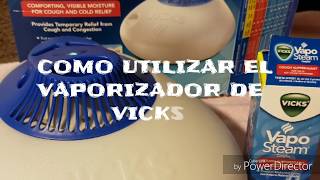 Como utilizar Vaporizador de Vicks  VICKS VAPORIZER [upl. by Suoivart]