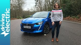 Peugeot e208 review  DrivingElectric [upl. by Screens163]