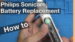 Battery Replacement on Electric Toothbrush Philips Sonicare How to in 4K [upl. by Voltmer532]