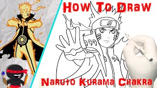 How To Draw Naruto Kurama Chakra Mode  Easy Step By Step Tutorials for Beginners [upl. by Letsirc1]