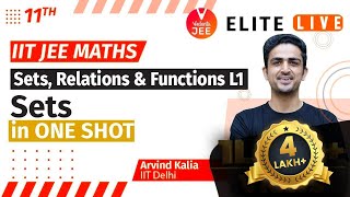 Sets Relations amp Functions Class 11  Lecture 1  JEE Main  JEE Advanced Arvind Kalia Sir Vedantu [upl. by Nalani]