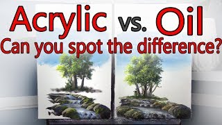 Acrylic VS Oil Side by Side EXPERIMENT [upl. by Bruner]