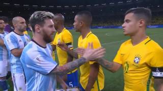 Full Match Brazil vs Argentina 2018 Fifa World Cup Qualifiers 11 10 2016 [upl. by Nyladgam]