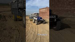 Farmtrac 6055 44 worldmaxx on 16 feet trailer [upl. by Suivatram]