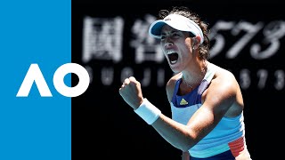 Garbiñe Muguruza vs Anastasia Pavlyuchenkova  Match Highlights QF  Australian Open 2020 [upl. by Annayi]