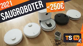 SAUGROBOTER TEST 2021 Günstig ► Die TOP 5 besten Staubsauger Roboter unter 250€ im Vergleich [upl. by Cedric]