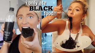 I ONLY ate BLACK coloured foods for 24hours challenge [upl. by Cleve]