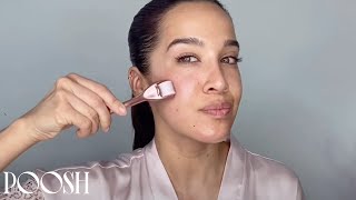 How to Use a Derma Roller at Home  Poosh [upl. by O'Meara]