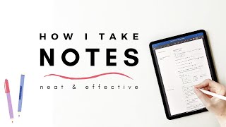 How I take notes 2021 update  Simple tips for neat and effective notes  studytee [upl. by Asyl]