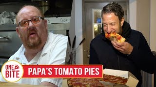 Barstool Pizza Review  Papas Tomato Pies Robbinsville NJ [upl. by Sama]