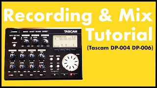 TASCAM DP004 DP006 Digital Multitrack Recording and Mix Tutorial  424recordingcom [upl. by Gona]