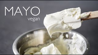 THICK vegan Mayo Recipe made from CHICKPEAS aquafaba [upl. by Zigmund560]