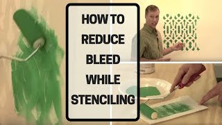 How To Reduce Bleed While Stenciling [upl. by Haron745]