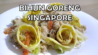 Bihun Goreng Singapore  Bihun Goreng Putih  Resepi Ringkas amp Mudah [upl. by Atihana]