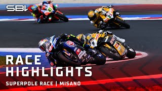 An ENTHRALLING Superpole Race at Misano 💥  EmiliaRomagnaWorldSBK [upl. by Htinek]