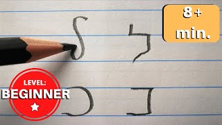 🔴 Hebrew Alphabet  Writing The Letters Handwriting and Print  NO AUDIO [upl. by Tijnar]