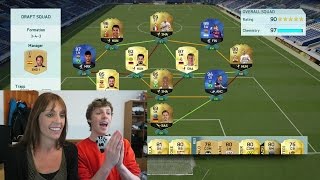 MY MUM BUILDS AN INSANE FUTDRAFT  FIFA 16 [upl. by Lotsyrk]