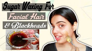 Homemade Wax for facial hair amp blackheads [upl. by Aivata]