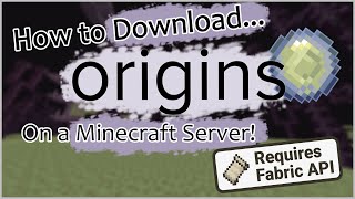 How to Download the Minecraft Origins Mod onto a Server Aternos [upl. by Michale401]