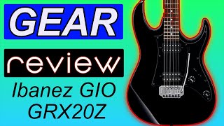 UNBOXINGGuitar Review Ibanez GIO GRX20Z Guitar from REVERBCOM [upl. by Nosoj]