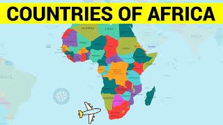 AFRICAN COUNTRIES  Learn Africa Map and the Countries of Africa Continent [upl. by Accire]