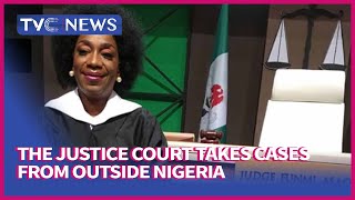 TVC BREAKFAST The Justice Court takes cases from outside Nigeria  Judge Funmi Asaolu [upl. by Enrico127]