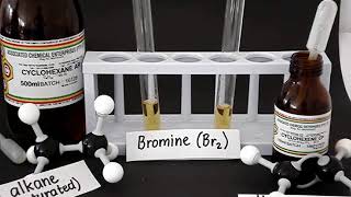 Saturated and unsaturated hydrocarbons reaction with bromine [upl. by Ettesus493]