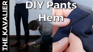 Hem Your Own Trousers with Blind Stitch  DIY Tailor Series [upl. by Garneau688]