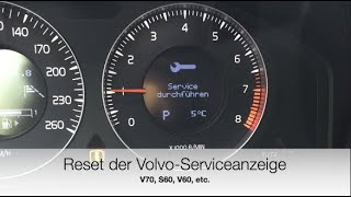 Volvo Serviceanzeige Reset Inspektion [upl. by Amsaj]