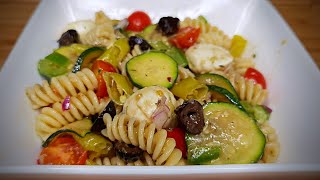 SALADE DE PATES AUX SAVEURS MEDITERRANEENNES  FOOD IS LOVE [upl. by Dihahs916]