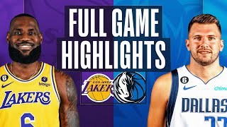 LAKERS at MAVERICKS  FULL GAME HIGHLIGHTS  December 25 2022 [upl. by Joacimah628]